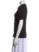 Derek Lam 10 Crosby V-Neck Short Sleeve Button-Up Top