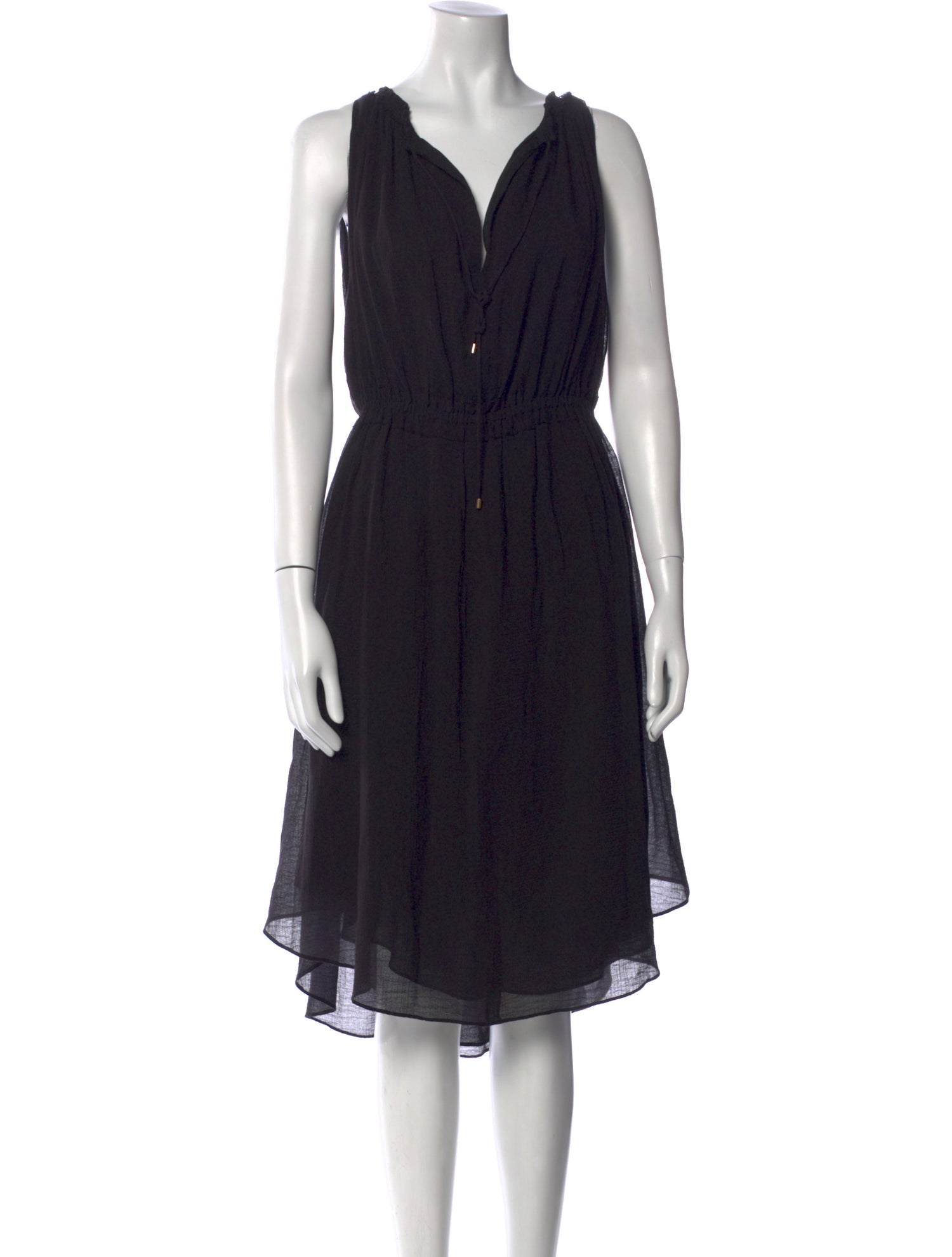 Derek Lam 10 Crosby V-Neck Midi Length Dress