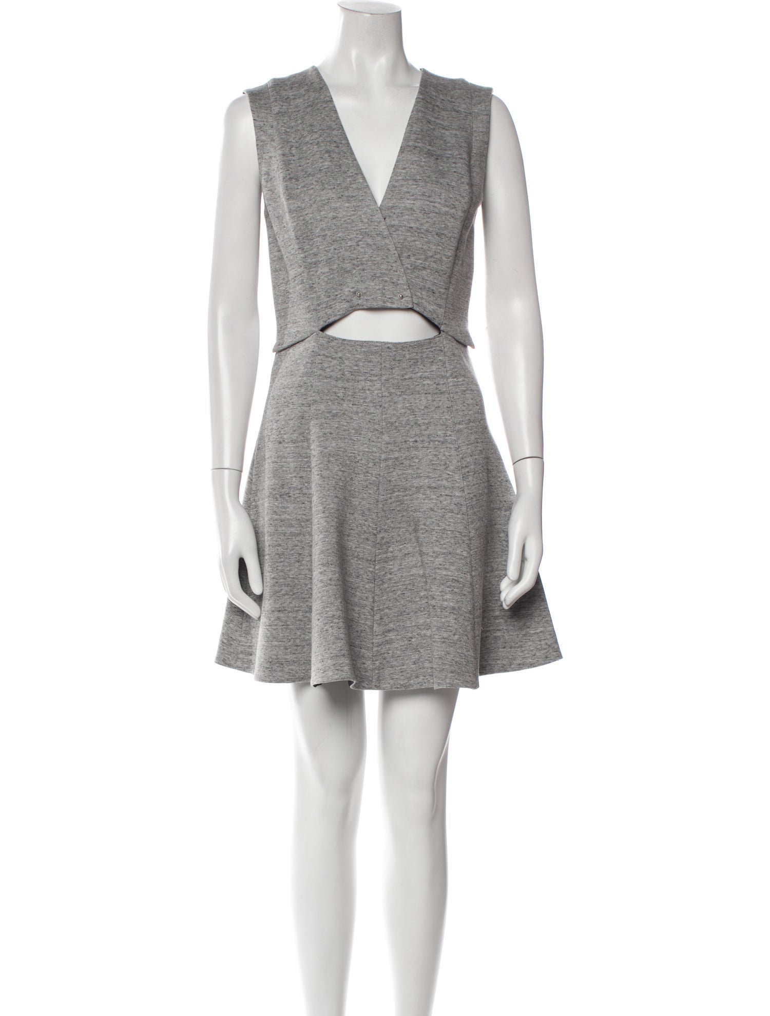 Derek Lam 10 Crosby V-Neck Mini Dress