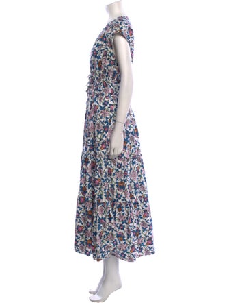 Derek Lam 10 Crosby Floral Print Long Dress