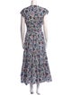 Derek Lam 10 Crosby Floral Print Long Dress