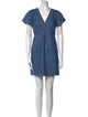 Derek Lam 10 Crosby V-Neck Mini Dress