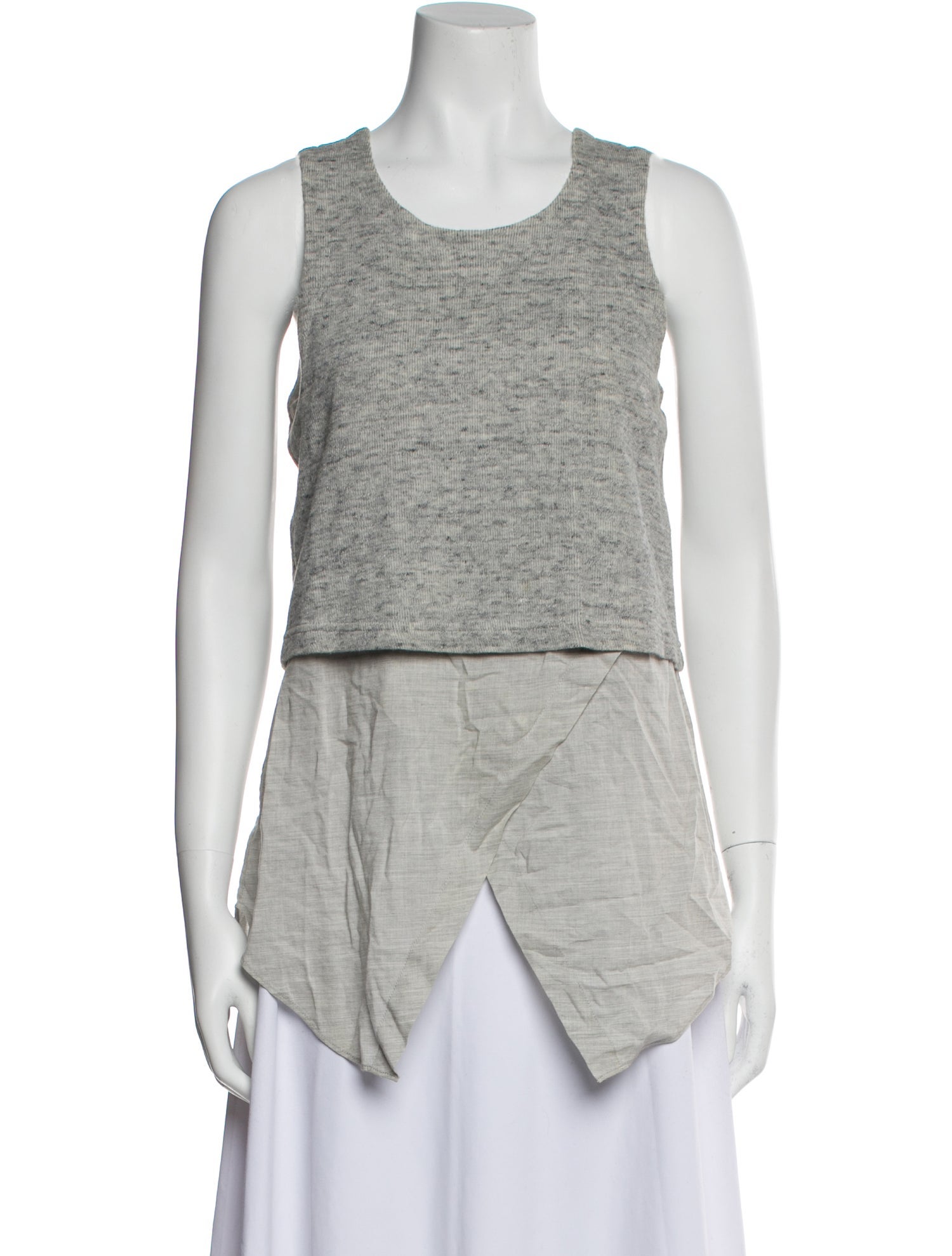 Derek Lam 10 Crosby Scoop Neck Sleeveless Top