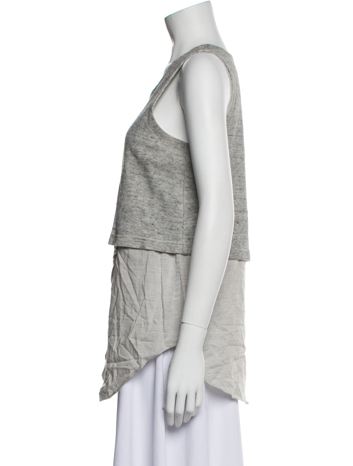 Derek Lam 10 Crosby Scoop Neck Sleeveless Top