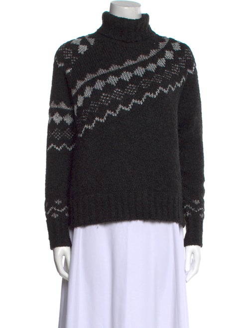 Derek Lam 10 Crosby Printed Turtleneck Sweater