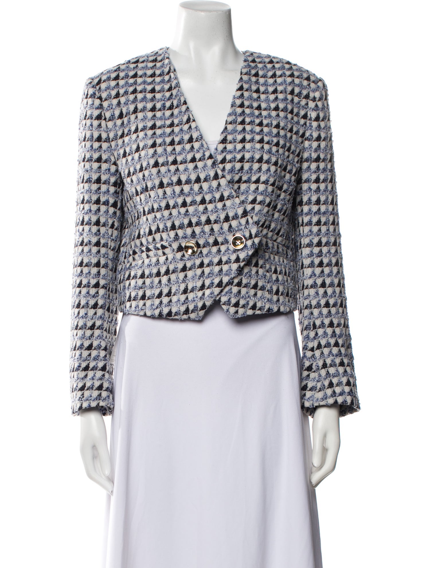 Derek Lam 10 Crosby Tweed Pattern Evening Jacket