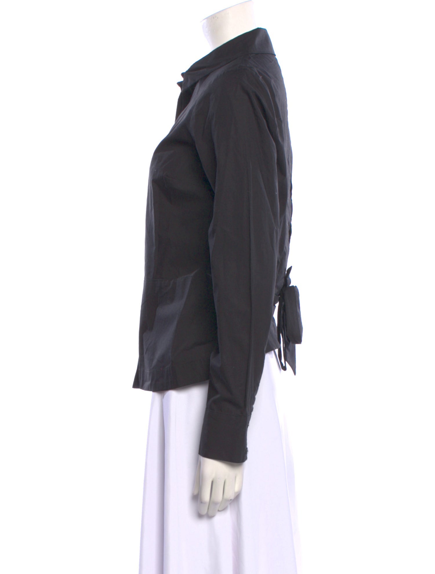 Derek Lam 10 Crosby Long Sleeve Button-Up Top