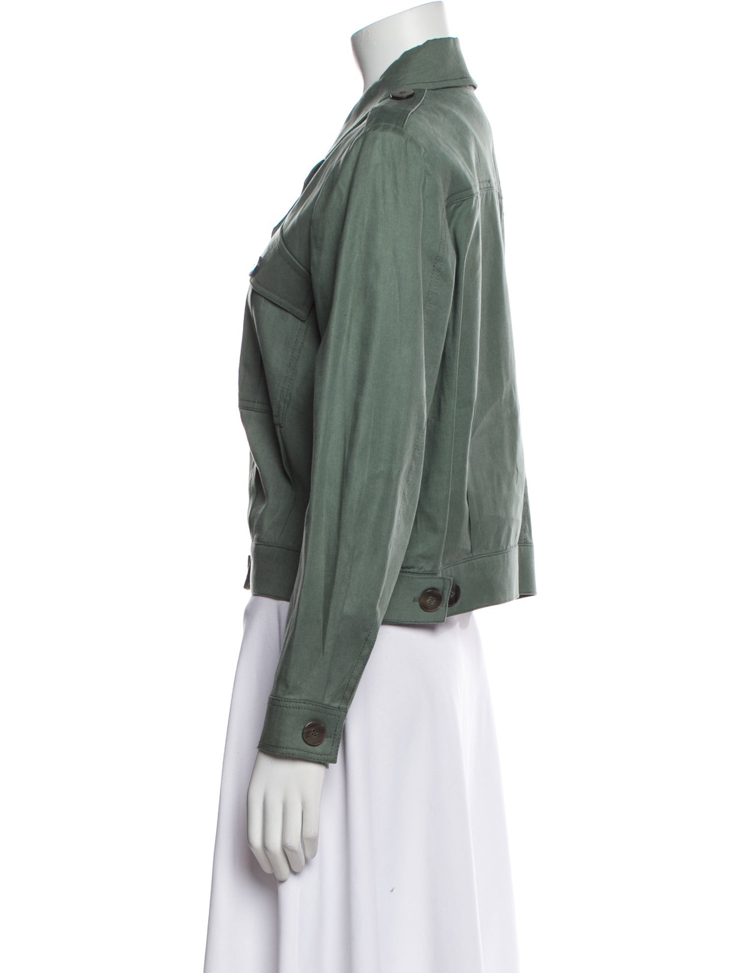 Derek Lam 10 Crosby Linen Utility Jacket