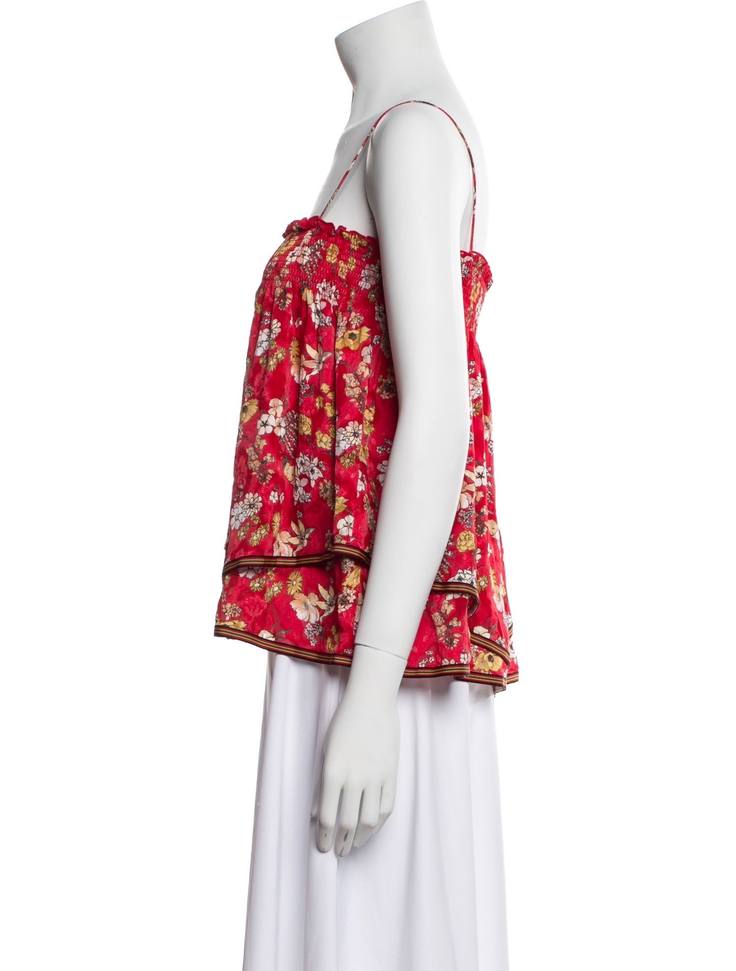 Derek Lam 10 Crosby Silk Floral Print Blouse