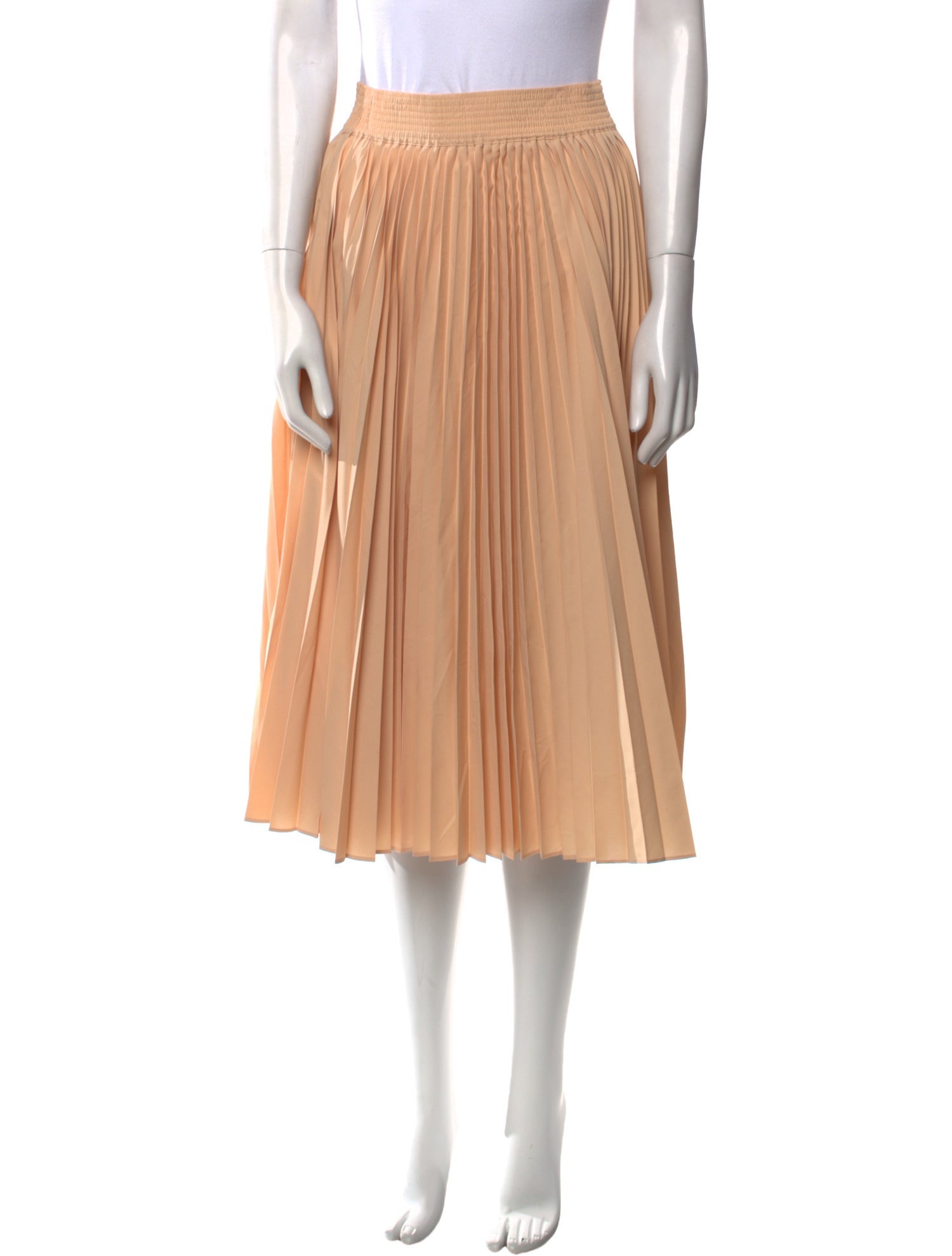 Derek Lam 10 Crosby Pleated Accents Knee-Length Skirt