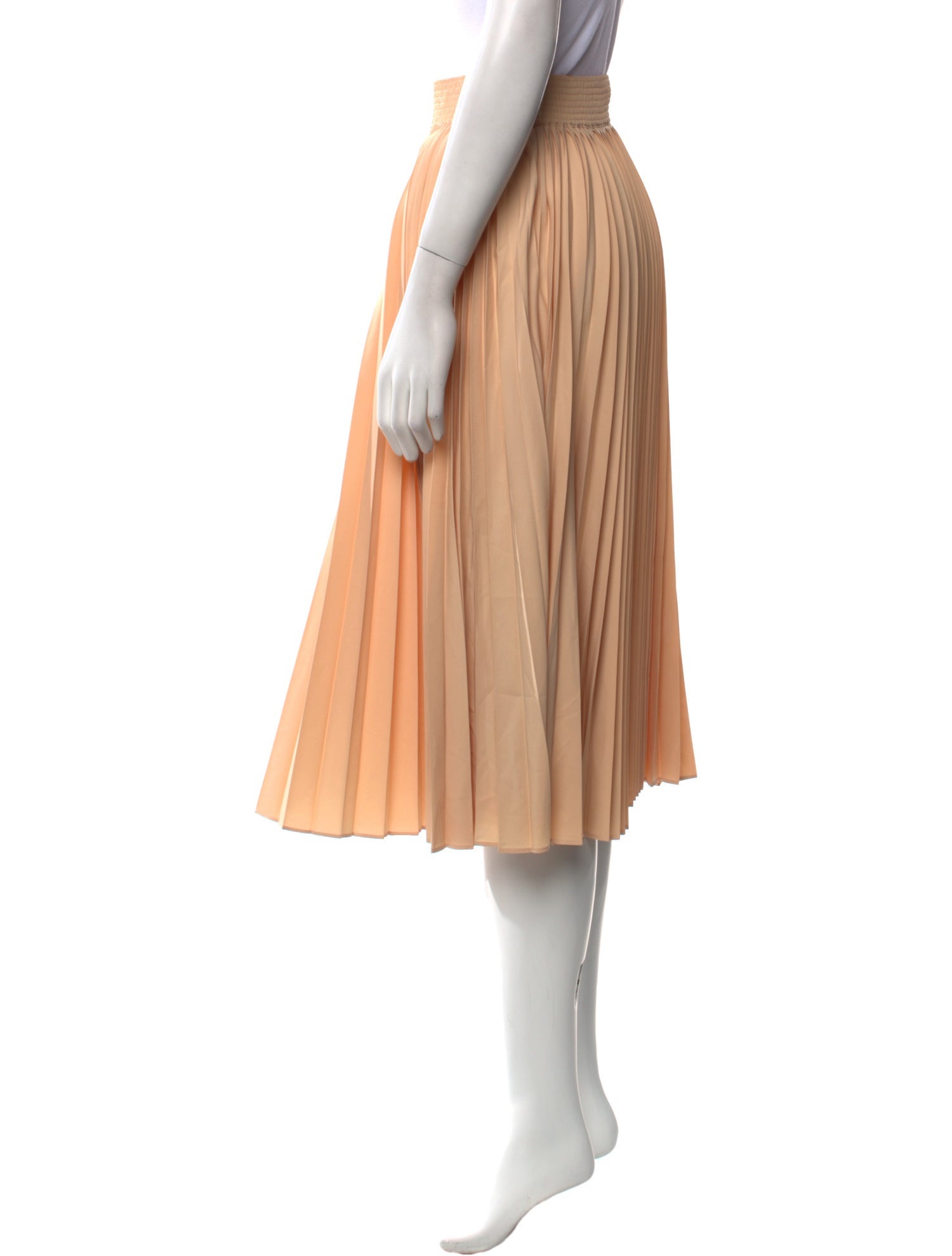 Derek Lam 10 Crosby Pleated Accents Knee-Length Skirt