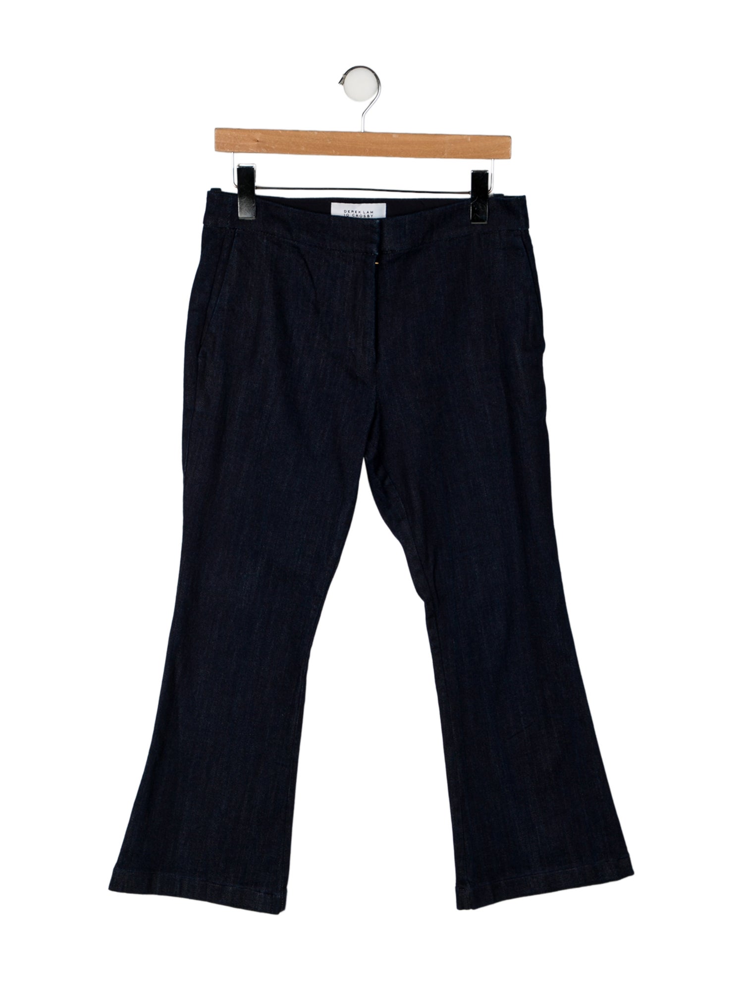 Derek Lam 10 Crosby Mid-Rise Wide Leg Jeans