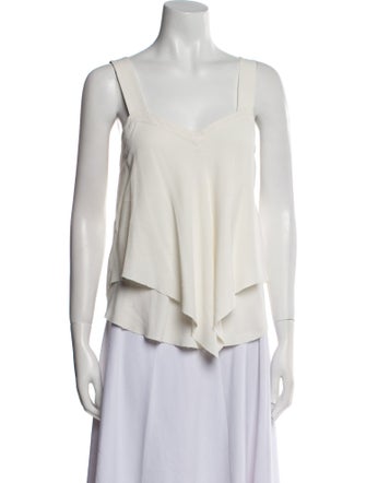 Derek Lam 10 Crosby V-Neck Sleeveless Top