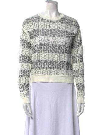 Derek Lam 10 Crosby Striped Crew Neck Sweater