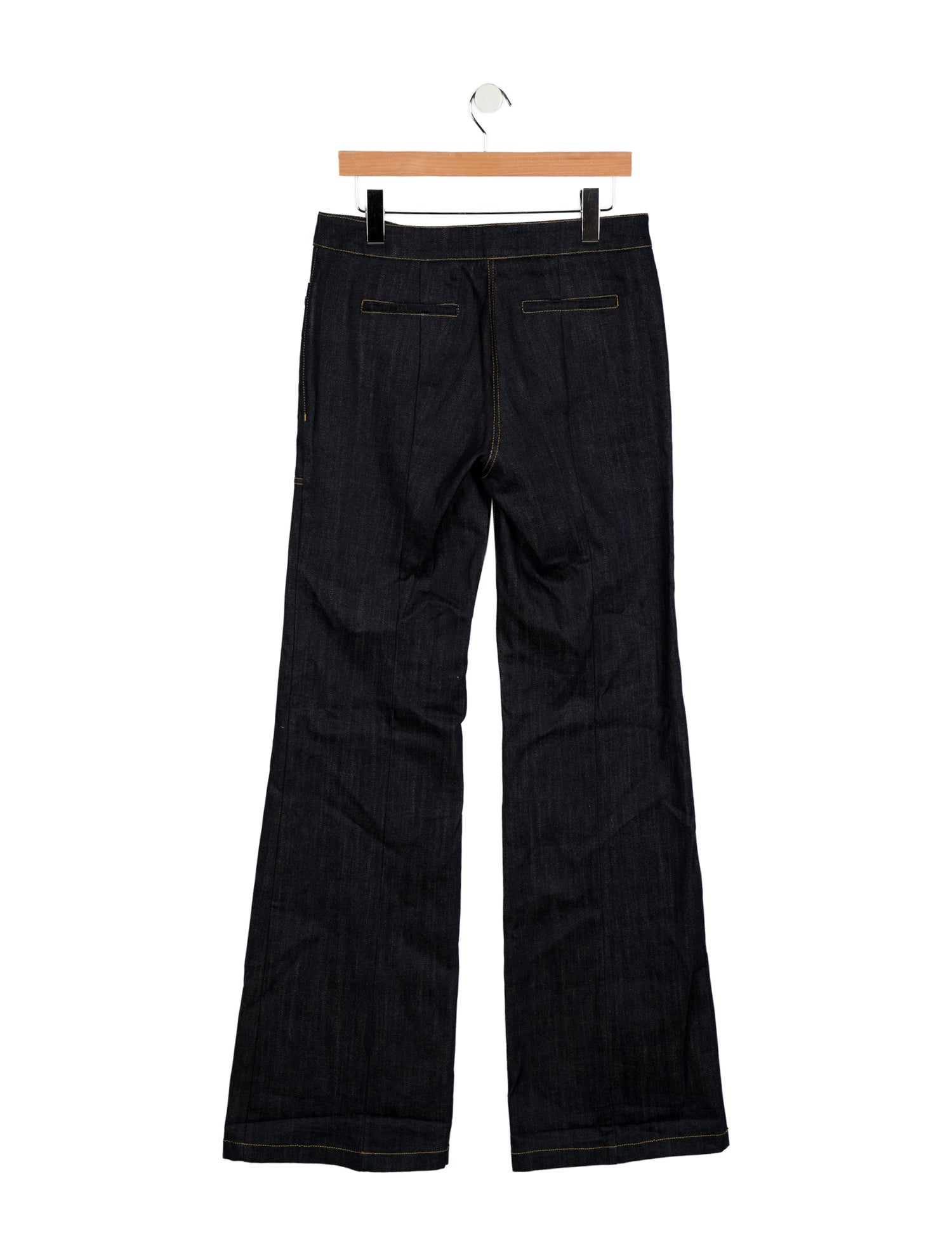 Derek Lam 10 Crosby Mid-Rise Wide Leg Jeans