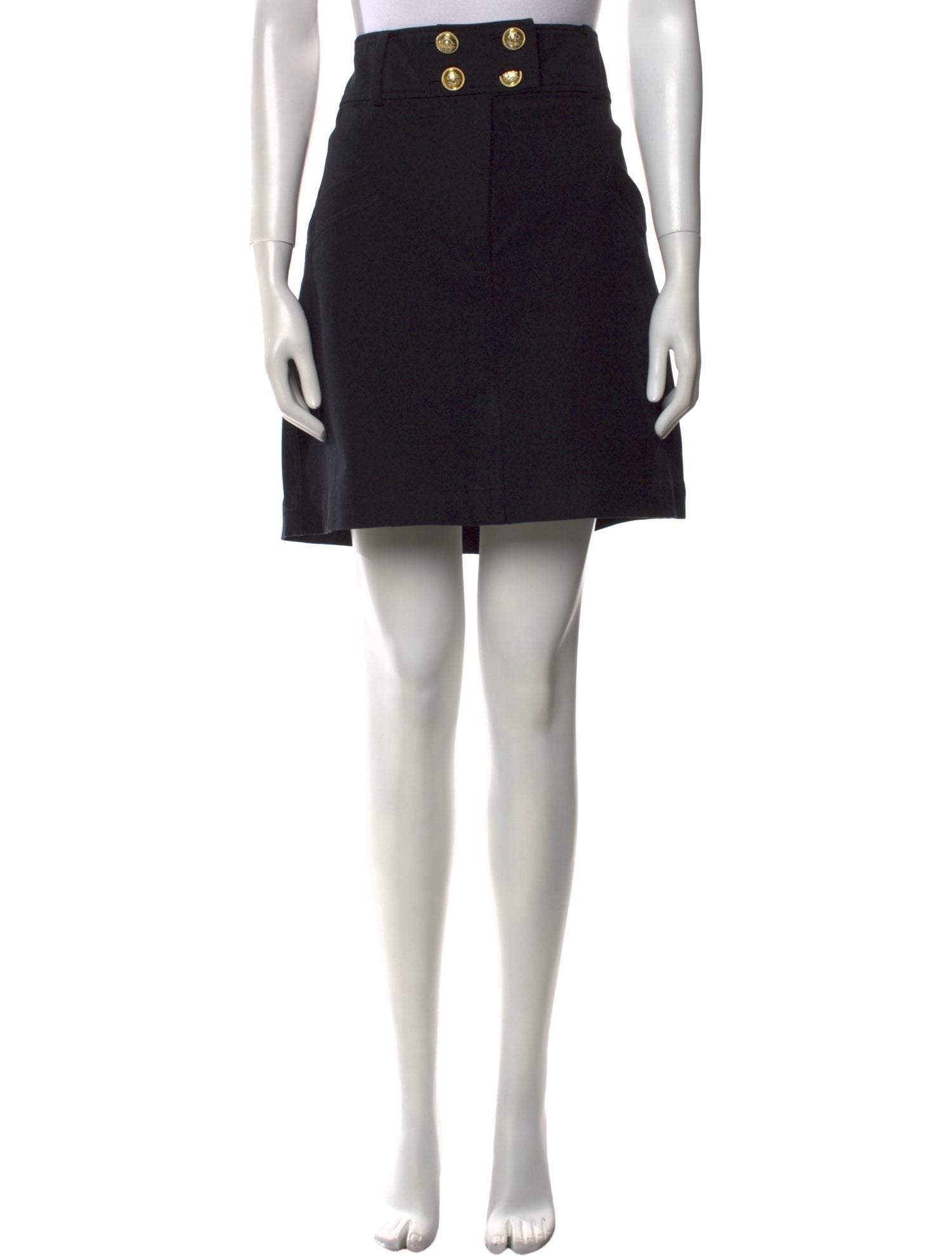 Derek Lam 10 Crosby Pleated Accents Mini Skirt