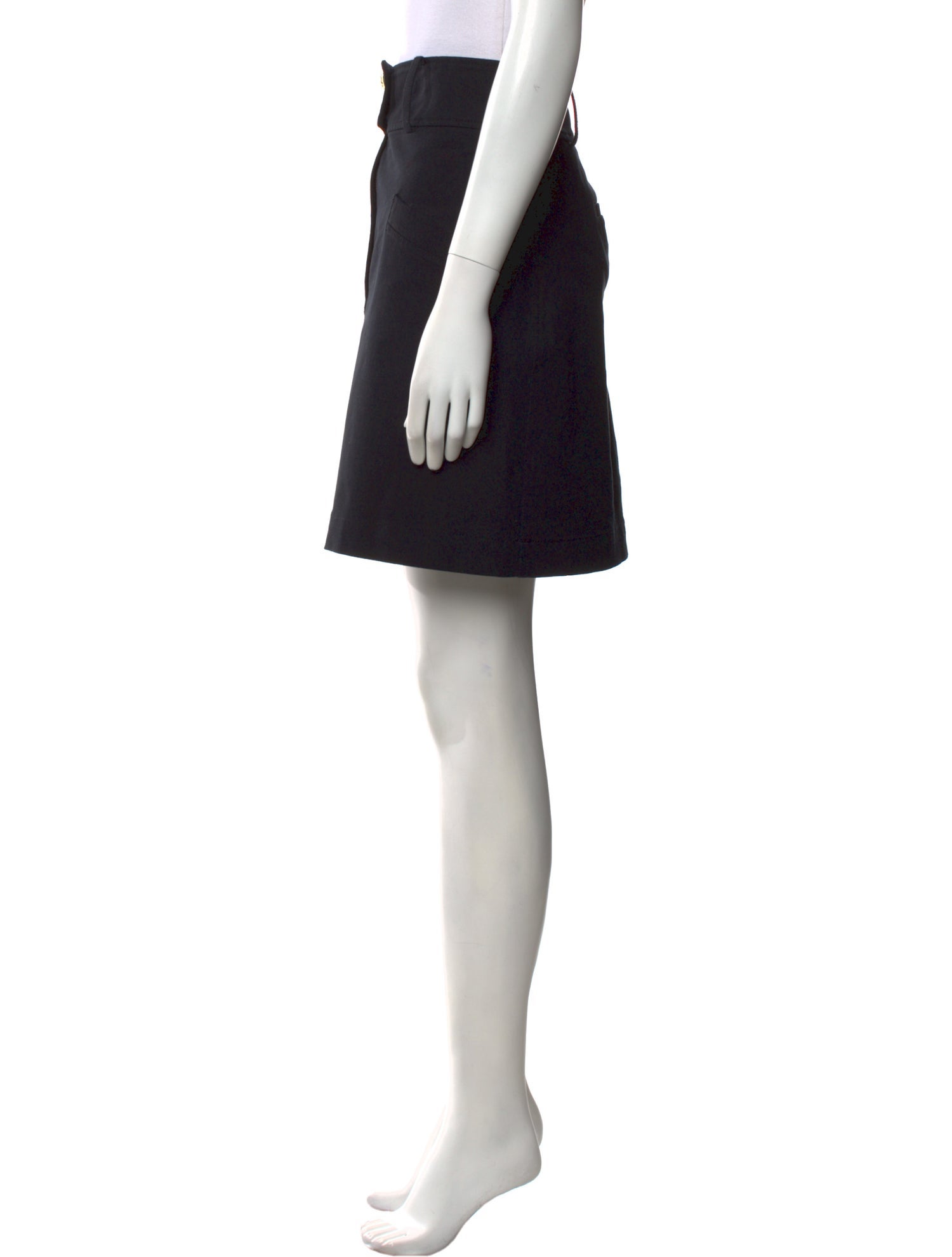 Derek Lam 10 Crosby Pleated Accents Mini Skirt