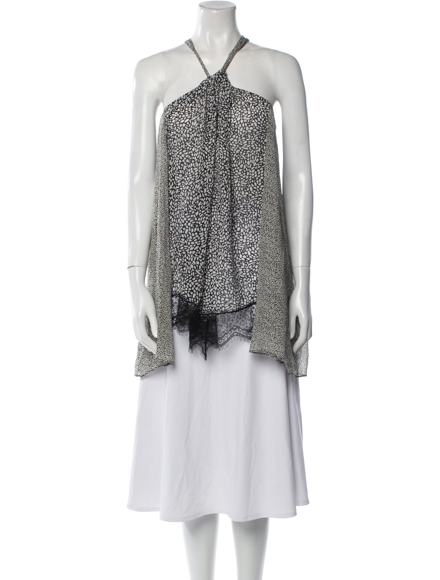 Derek Lam 10 Crosby Silk Printed Tunic w/ Tags
