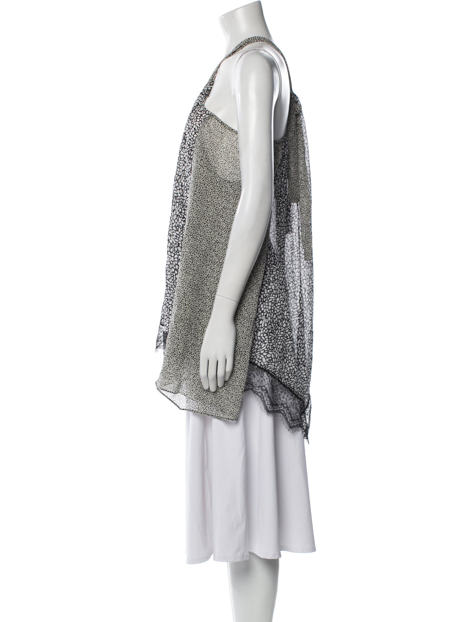 Derek Lam 10 Crosby Silk Printed Tunic w/ Tags