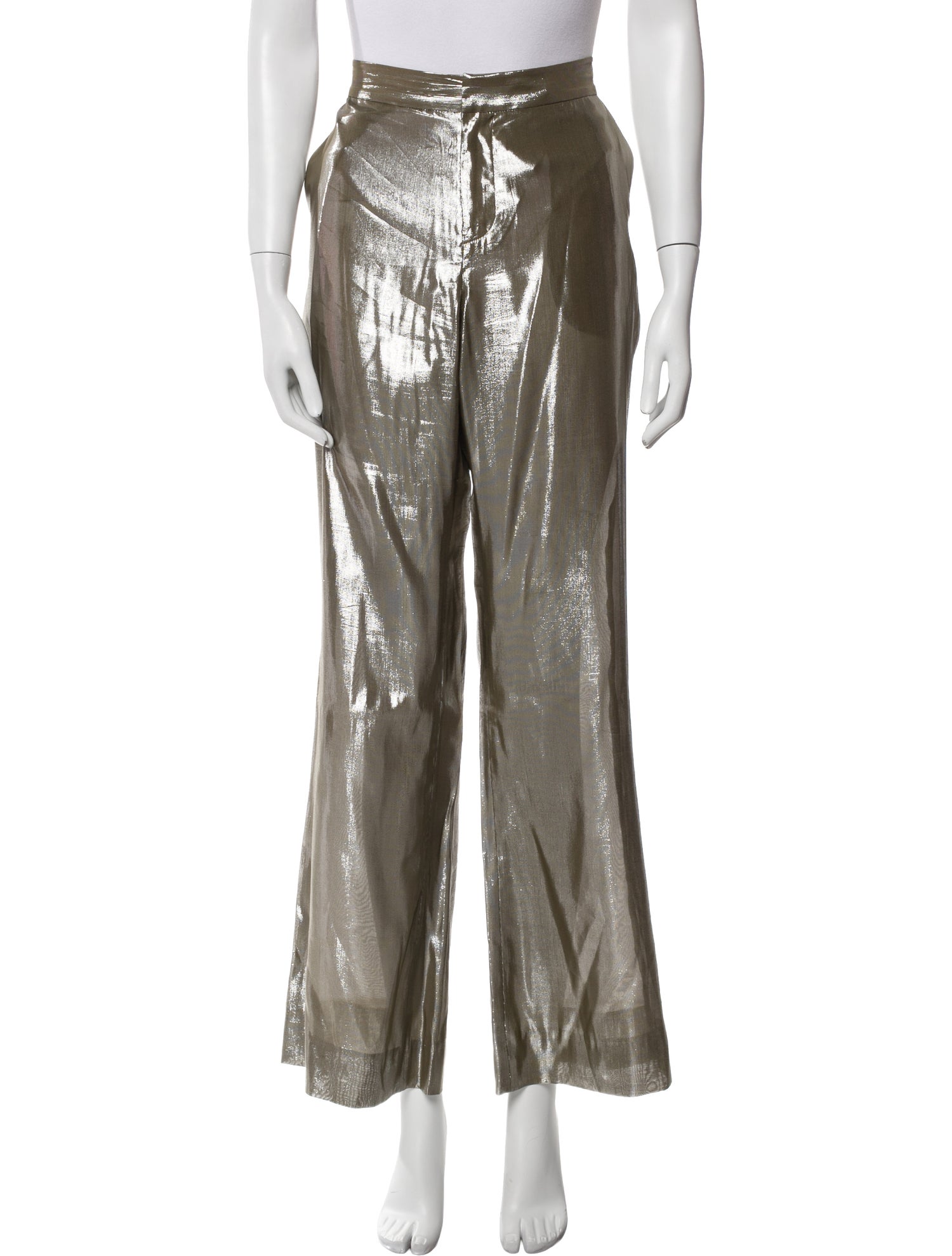 Derek Lam 10 Crosby Silk Wide Leg Pants