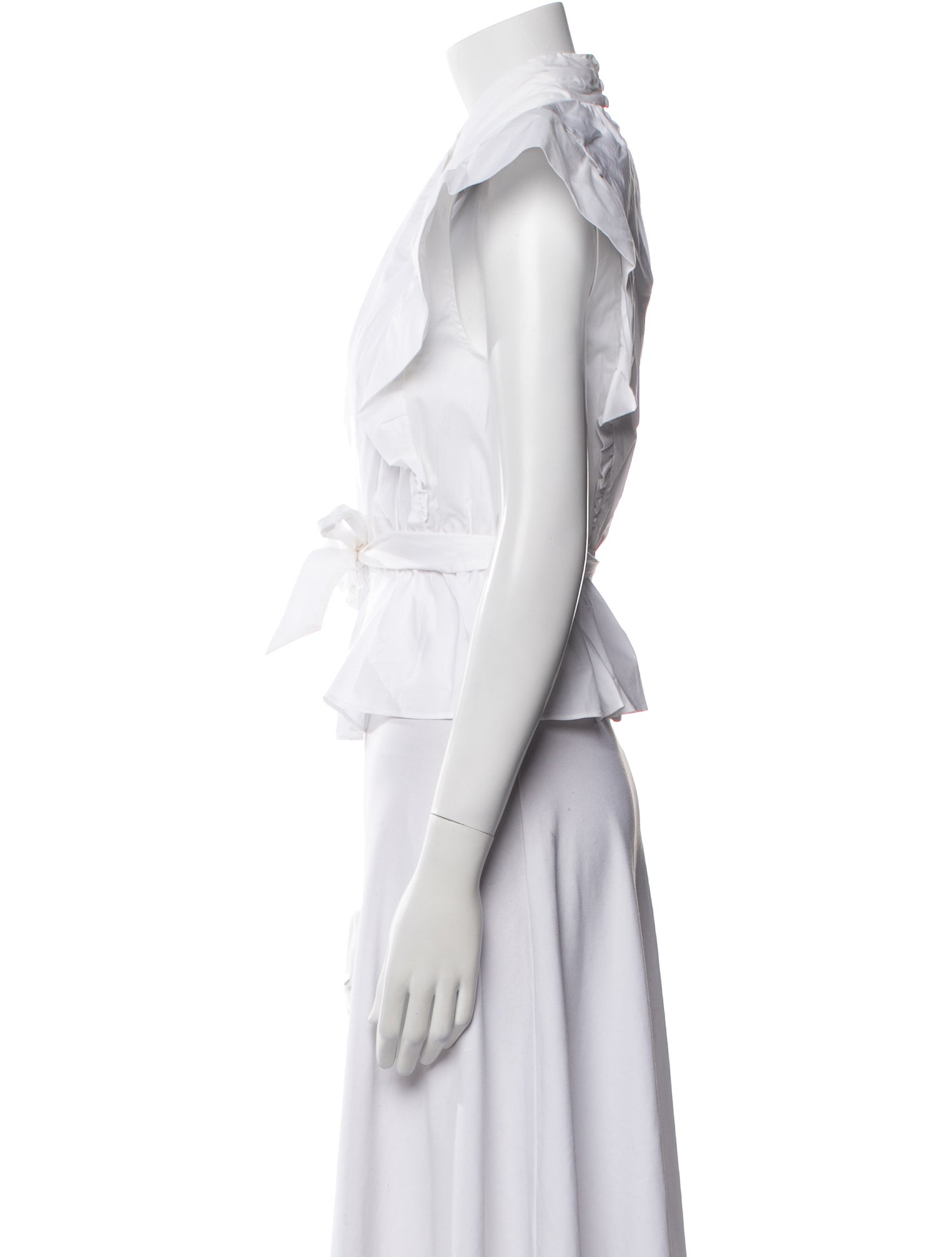 Derek Lam 10 Crosby One-Shoulder Short Sleeve Crop Top w/ Tags