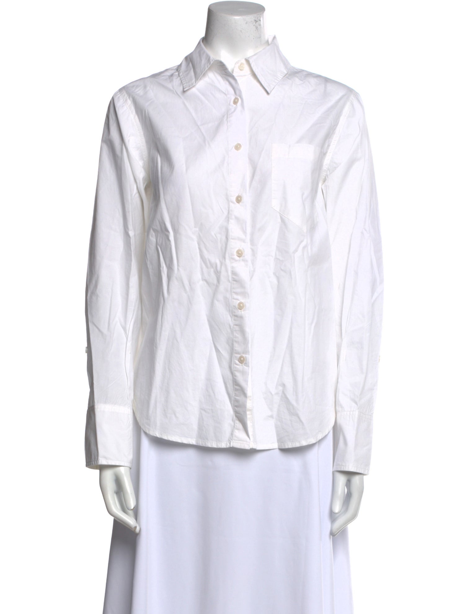 Derek Lam 10 Crosby Long Sleeve Button-Up Top