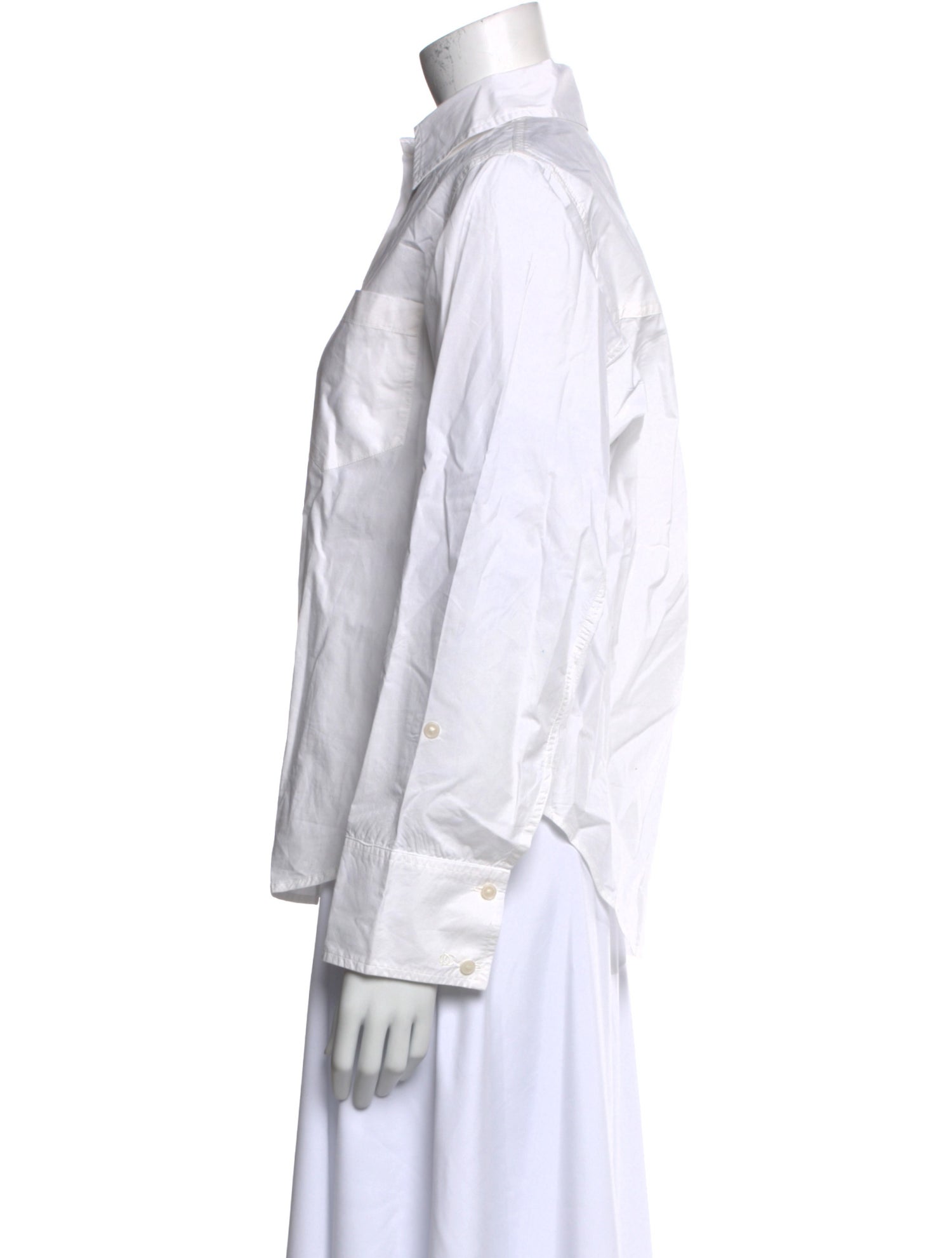 Derek Lam 10 Crosby Long Sleeve Button-Up Top