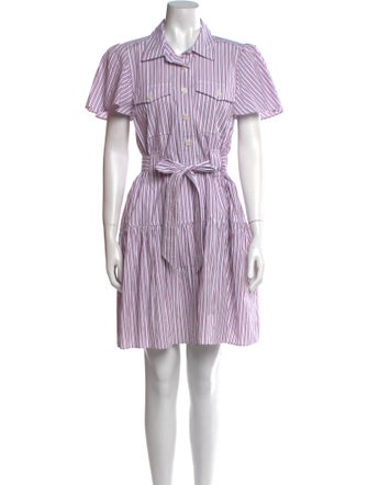 Derek Lam 10 Crosby Striped Knee-Length Dress