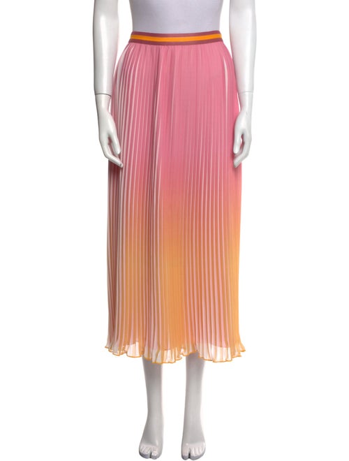 Derek Lam 10 Crosby Tie-Dye Print Midi Length Skirt