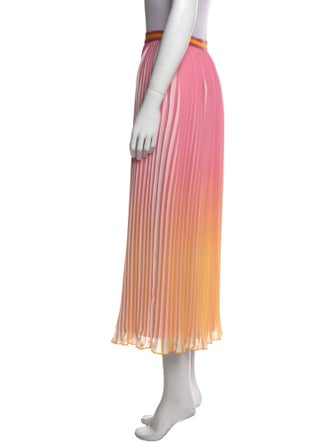 Derek Lam 10 Crosby Tie-Dye Print Midi Length Skirt
