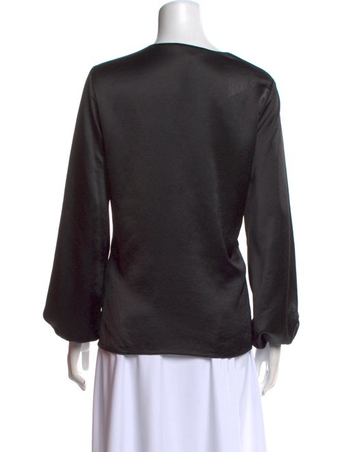 Derek Lam 10 Crosby V-Neck Three-Quarter Sleeve Blouse