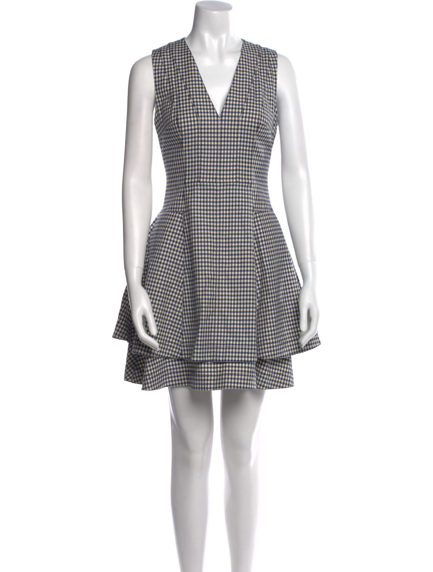 Derek Lam 10 Crosby Plaid Print Mini Dress