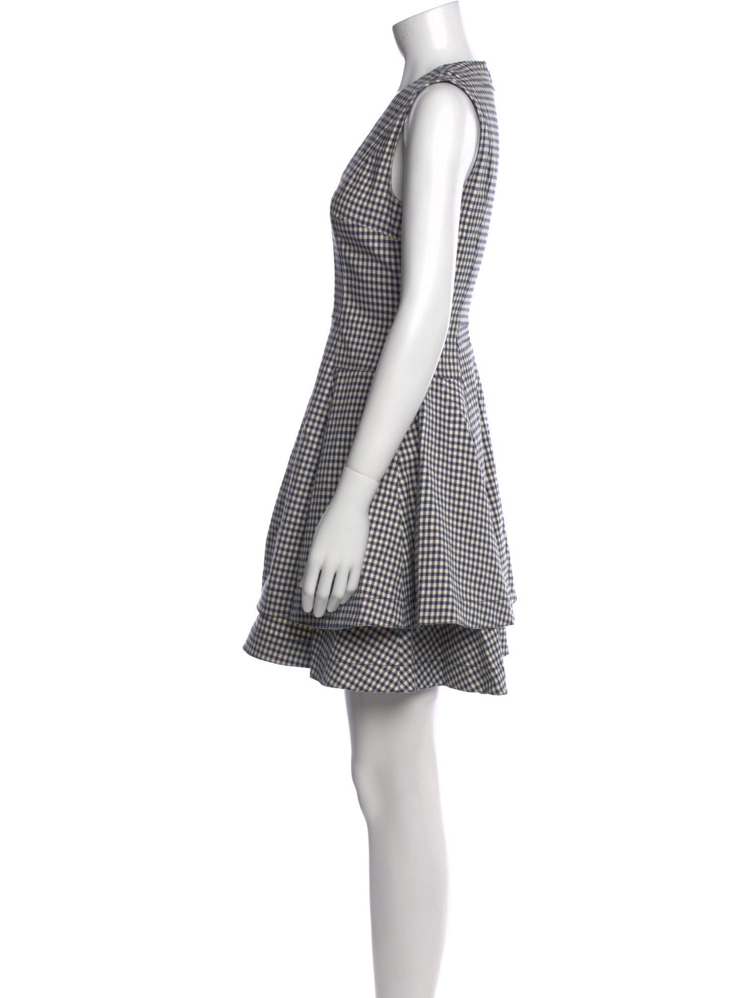 Derek Lam 10 Crosby Plaid Print Mini Dress