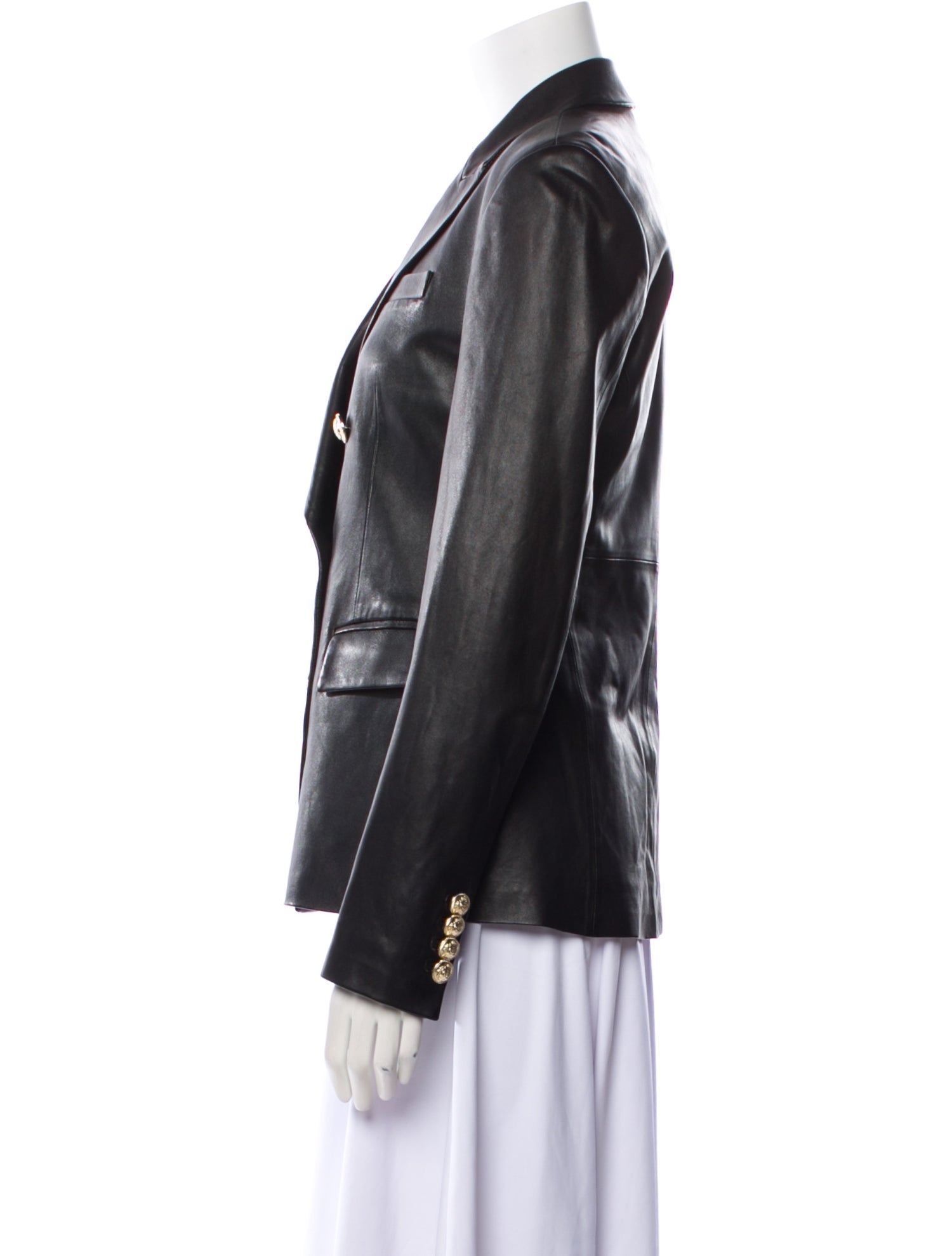 Derek Lam 10 Crosby Leather Blazer