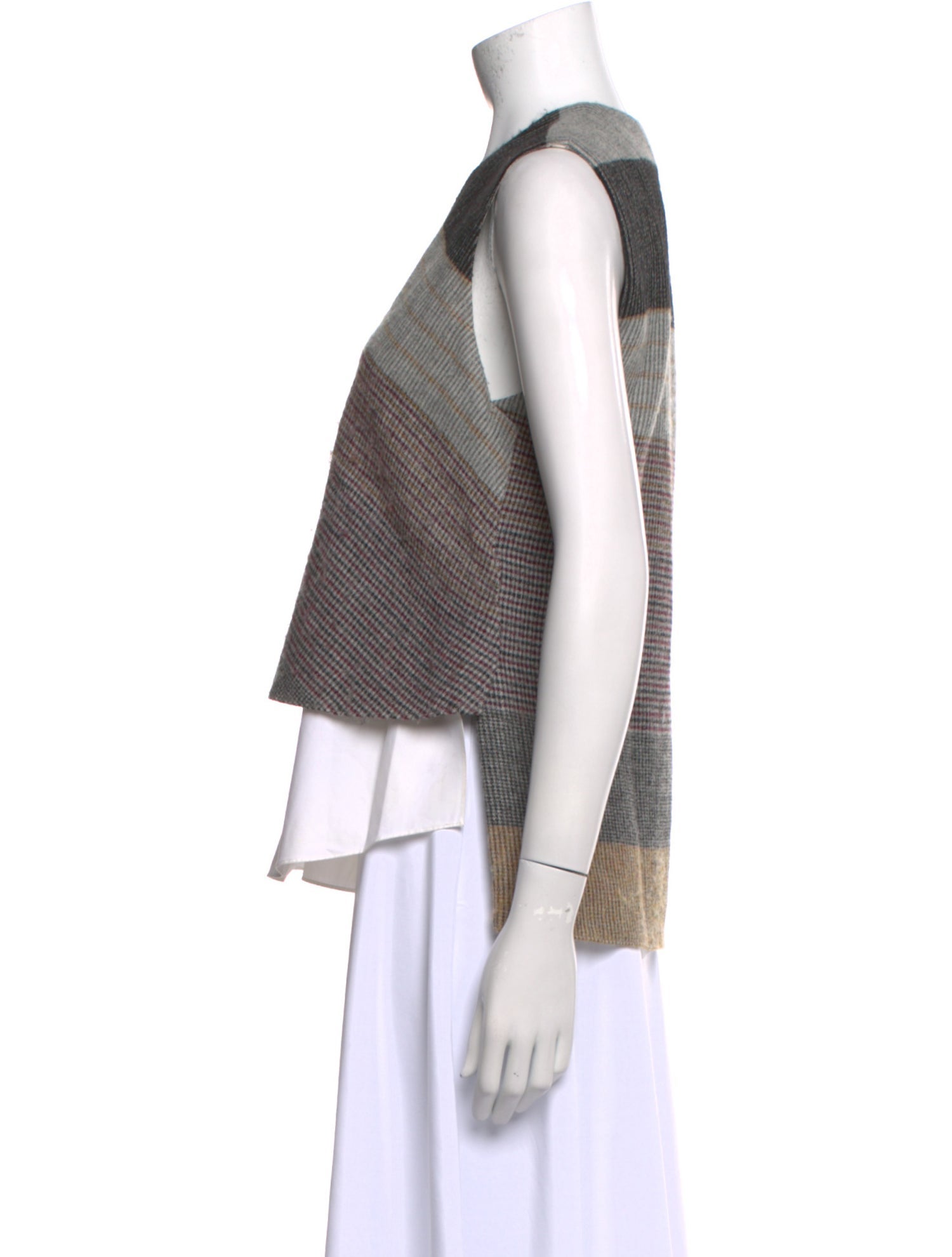 Derek Lam 10 Crosby Striped V-Neck Top