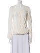 Derek Lam 10 Crosby Silk V-Neck Blouse