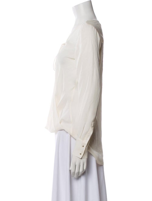 Derek Lam 10 Crosby Silk V-Neck Blouse