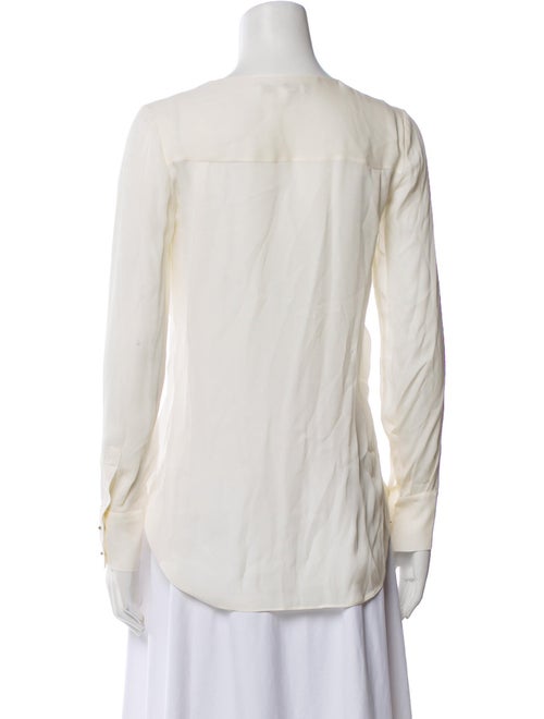 Derek Lam 10 Crosby Silk V-Neck Blouse