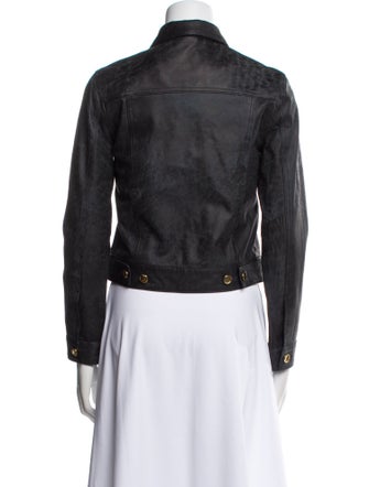 Derek Lam 10 Crosby Leather Denim Jacket