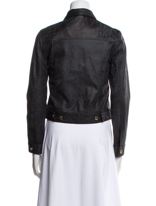 Derek Lam 10 Crosby Leather Denim Jacket