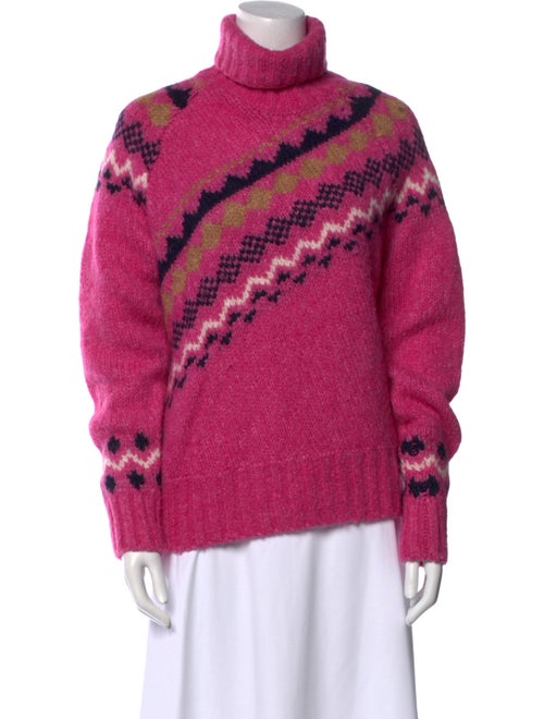 Derek Lam 10 Crosby Printed Turtleneck Sweatshirt