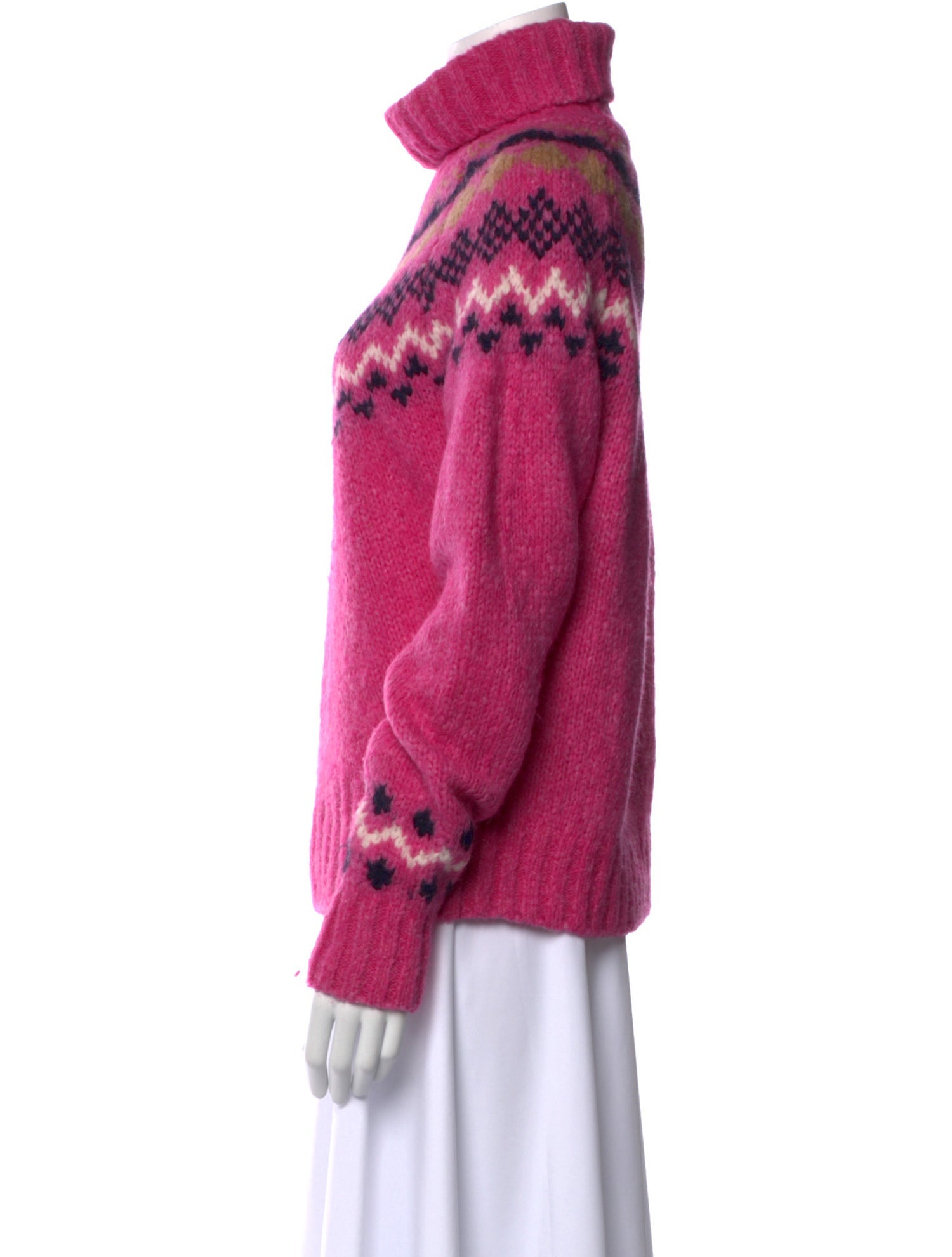 Derek Lam 10 Crosby Printed Turtleneck Sweatshirt