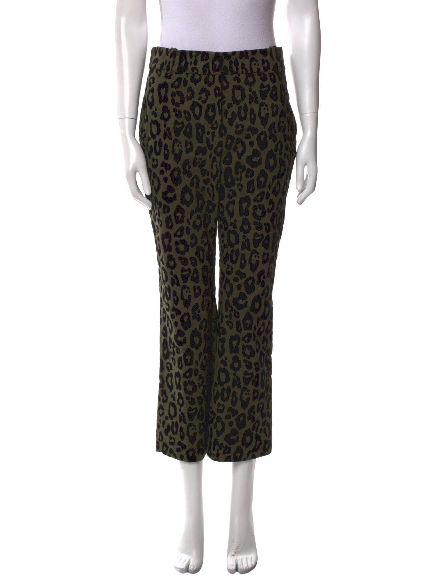 Derek Lam 10 Crosby Animal Print Wide Leg Pants