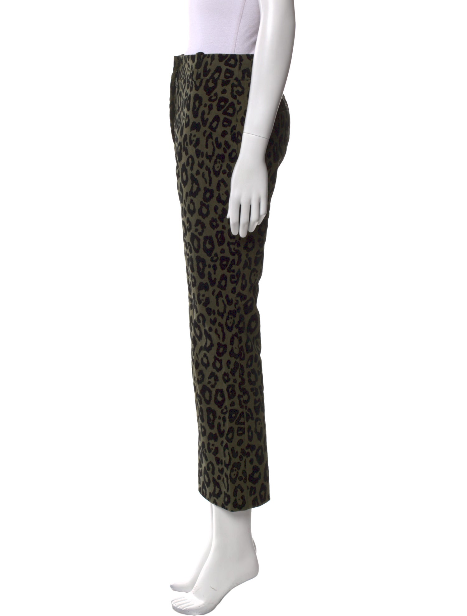Derek Lam 10 Crosby Animal Print Wide Leg Pants