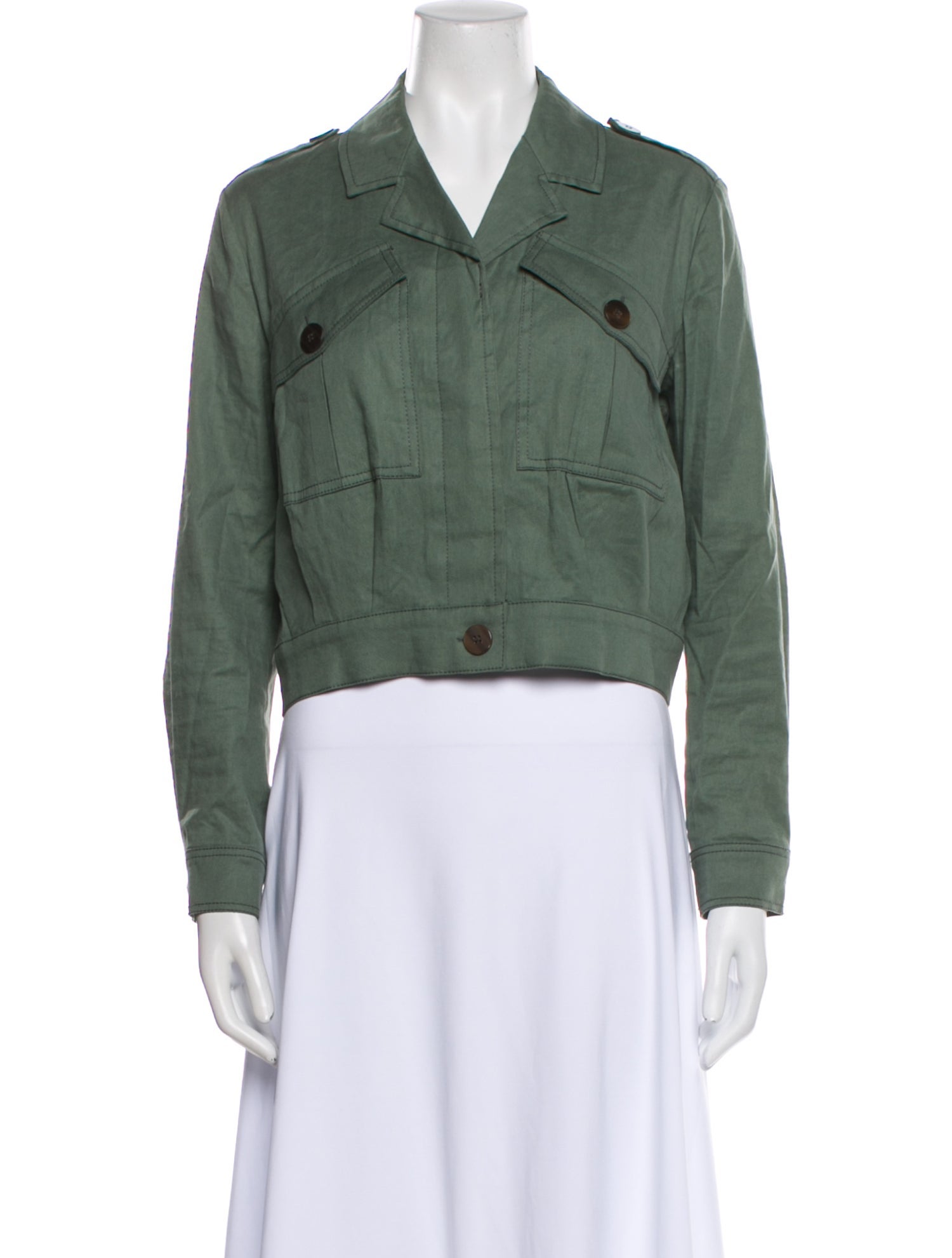 Derek Lam 10 Crosby Linen Utility Jacket