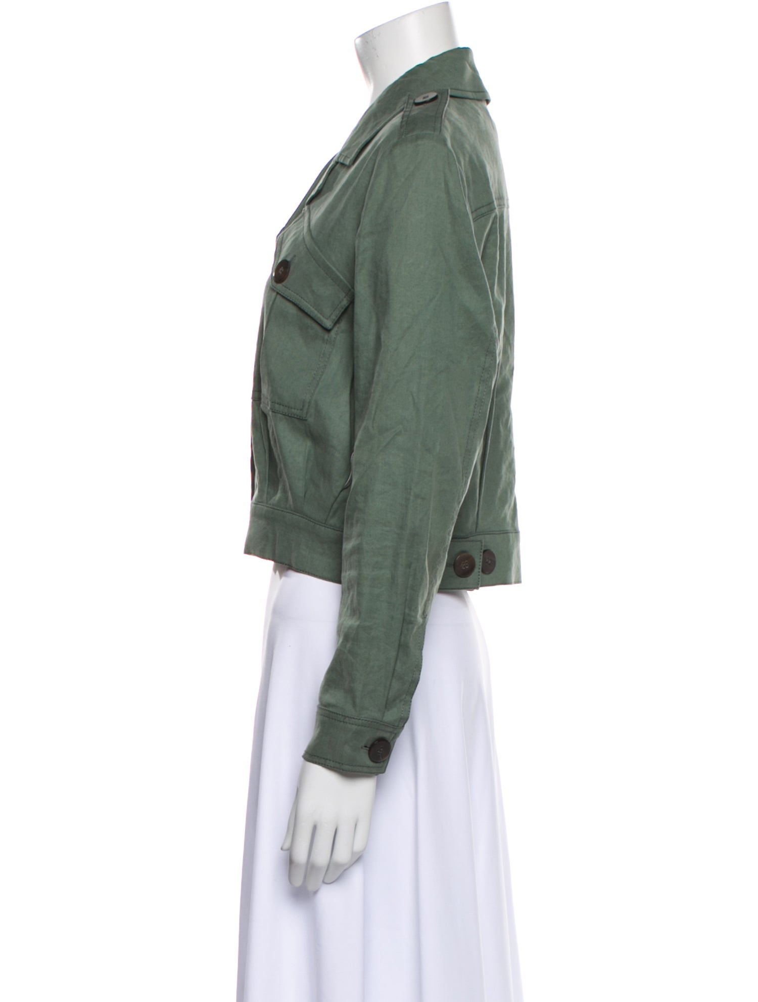 Derek Lam 10 Crosby Linen Utility Jacket