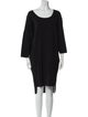 Derek Lam 10 Crosby Scoop Neck Knee-Length Dress