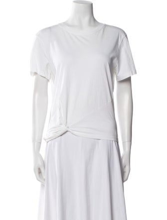 Derek Lam 10 Crosby Bateau Neckline Short Sleeve T-Shirt