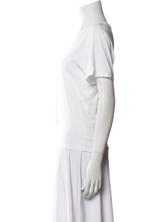 Derek Lam 10 Crosby Bateau Neckline Short Sleeve T-Shirt