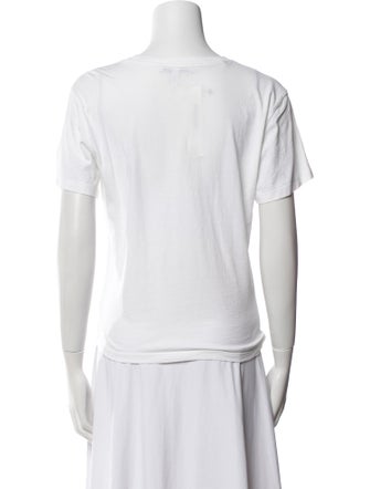 Derek Lam 10 Crosby Bateau Neckline Short Sleeve T-Shirt